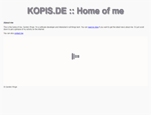 Tablet Screenshot of blog.kopis.de